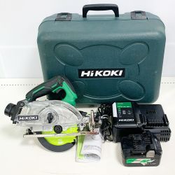♭♭ HiKOKI ハイコーキ 125ｍｍコードレス集じん丸ノコ　ケース、充電器、バッテリー1個付 C18DYBL 2020.7製造 Bランク