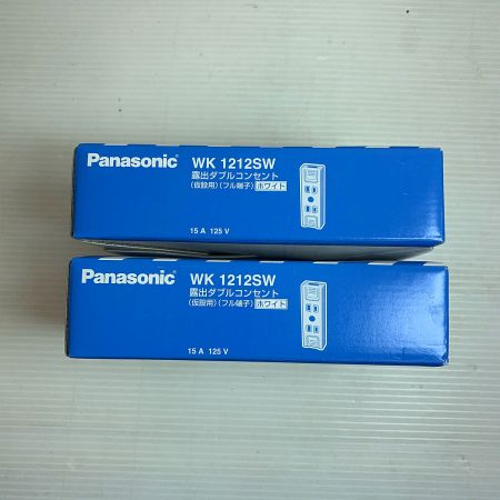  Panasonic パナソニック 露出ダブルコンセント 10個入り×2箱 WK1212SW