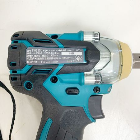  MAKITA マキタ 充電式インパクトレンチ　14.4V TW280DRGX 充電器・充電池2個・ケース付