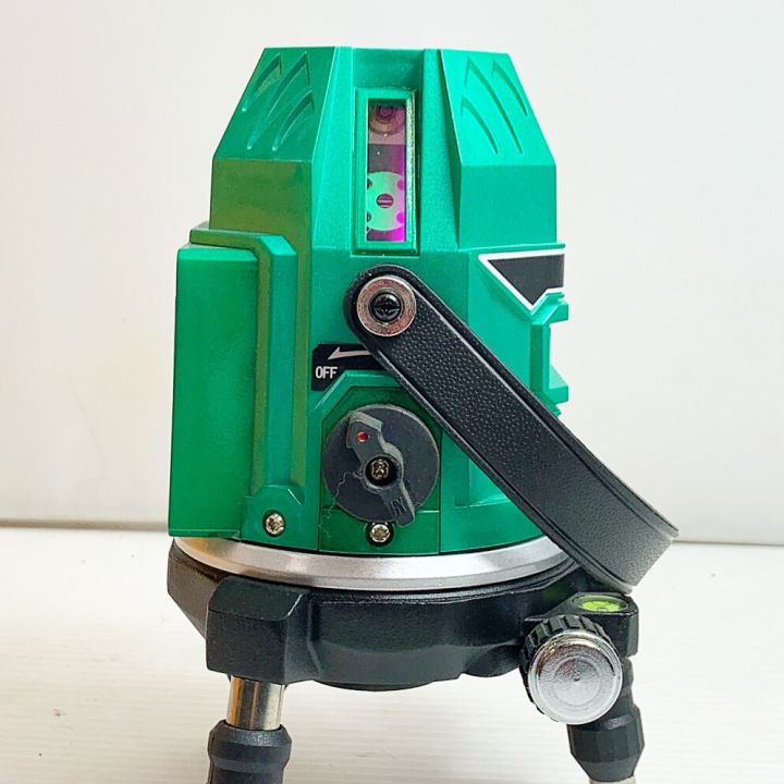 テクノ G410PD 墨出し器 中古品 保護メガネ/アダプタ/ケース付き 【ハンズクラフト宜野湾店】 ДД テクノ 本体+ケース 受光器無 グリーンレーザー LTK-G410P - 中古