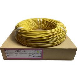 ♭♭ 太陽ケーブルテック HIVケーブル 600V耐熱ビニル絶縁電線 イエロー 300M　5.2㎏  Sランク