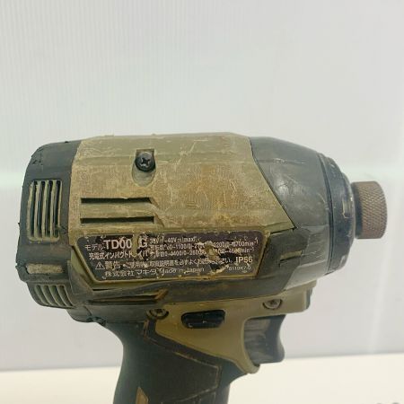  MAKITA マキタ 充電式インパクトドライバ　40V TD002G バッテリー1個（充電回数11回）付