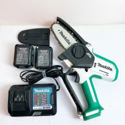 ♭♭ MAKITA マキタ 100ｍｍ　充電式ハンディソー　充電器・充電池（4.0AH/1.5AH)2個付 MUC100D ホワイト Bランク