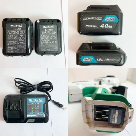  MAKITA マキタ 100ｍｍ　充電式ハンディソー　充電器・充電池（4.0AH/1.5AH)2個付 MUC100D ホワイト