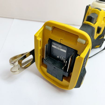  MAKITA マキタ 充電式インパクトドライバ　18V　本体のみ TD172D イエロー