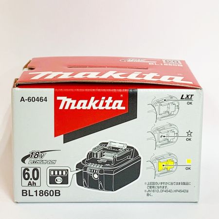 ДД MAKITA マキタ リチウムイオンバッテリー　6.0AH　18V BL1860B 未使用品
