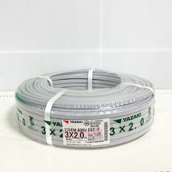 ♭♭ YAZAKI ソフトEM　600V　EEF/F　3×2.0　赤白緑 Nランク