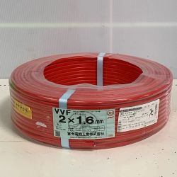 ♭♭ 富士電線工業(FUJI ELECTRIC WIRE) VVFケーブル  2×1.6 100M  レッド Sランク