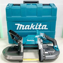 ♭♭ MAKITA マキタ 充電式ポータブルバンドソー　バッテリー充電回数1回/2回 PB001GRDX ブルー Aランク