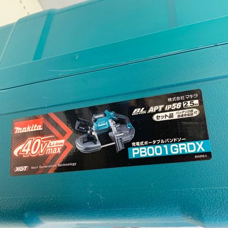  MAKITA マキタ 充電式ポータブルバンドソー　バッテリー充電回数1回/2回 PB001GRDX ブルー