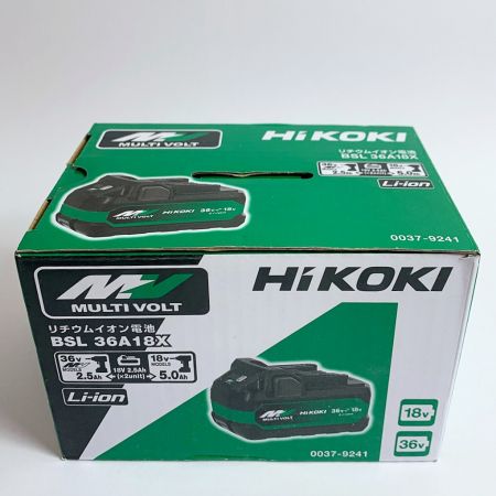  HiKOKI ハイコーキ リチウムイオン電池　未使用品 BSL36A18X