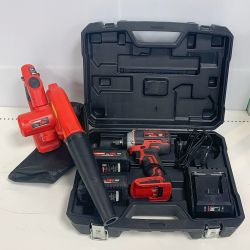 ♭♭ ASTRO PRODUCTS アストロプロダクツ インパクトレンチ　&　ブロワ　セット AP050752 充電器・充電池2個・ケース付 Bランク