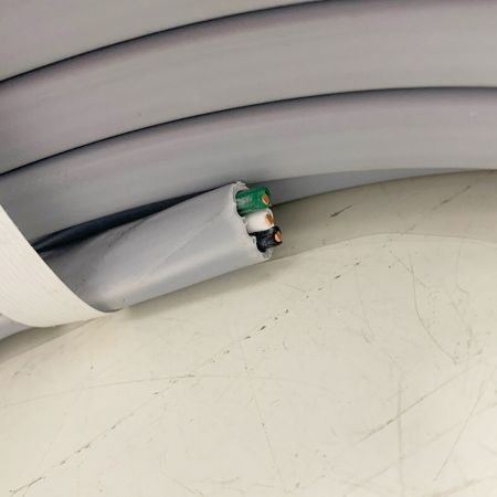  YAZAKI ソフトEM　600V　EEF/F　3×2.0　100M 黒、白、緑