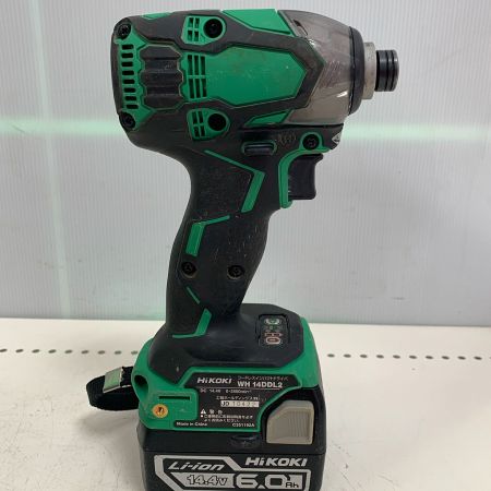  HiKOKI ハイコーキ コードレスインパクトドライバ WH14DDL2 充電器・充電池2個・ケース付
