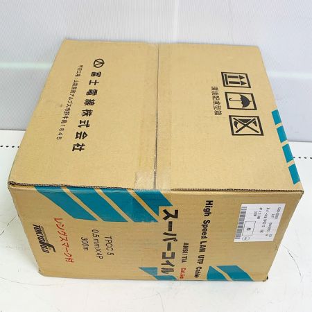  富士電線工業 スーパーコイル　TPCC5　0.5m×4P　300M UTPケーブル300m 緑