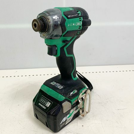  HiKOKI ハイコーキ コードレスインパクトドライバ　 WH36DC グリーン 充電器・充電池1個・ケース付 