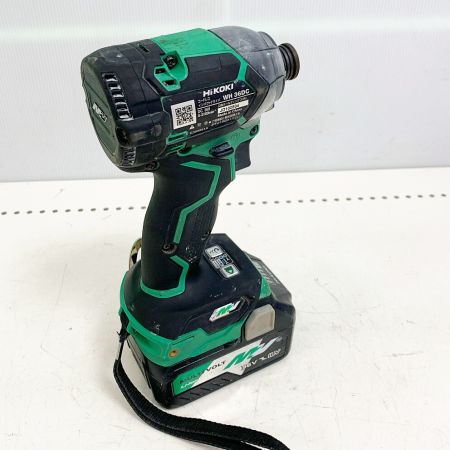  HiKOKI ハイコーキ コードレスインパクトドライバ　 WH36DC グリーン 充電器・充電池1個・ケース付 
