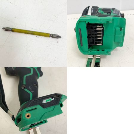  HiKOKI ハイコーキ コードレスインパクトドライバ　 WH36DC グリーン 充電器・充電池1個・ケース付 