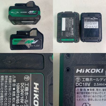  HiKOKI ハイコーキ 100mm コードレスディスクグラインダー 充電器・充電池(BSL 36A18X/BSL 36A18)2個・ケース付 G18DSL2 2023.8製