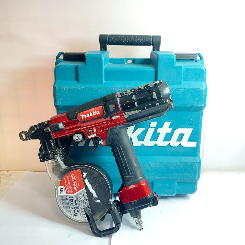 中古】 MAKITA マキタ 41ｍｍ高圧エアビス打ち機 ケース付 AR411HR ...