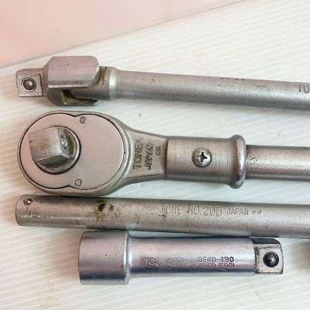  TONE トネ インパクト用ソケット11個、ラチェットハンドルなど5点　工具まとめ NO.471 ｿｹｯﾄ11個 他ﾊﾟｰﾂ4個
