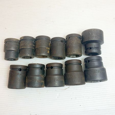  TONE トネ インパクト用ソケット11個、ラチェットハンドルなど5点　工具まとめ NO.471 ｿｹｯﾄ11個 他ﾊﾟｰﾂ4個