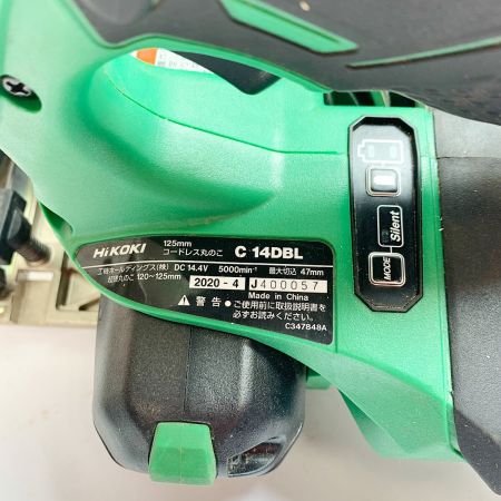  HiKOKI ハイコーキ 125mm コードレス丸のこ　2020.4製　本体のみ　14.4v  C14DBL