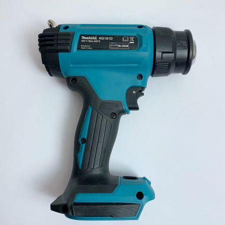  MAKITA マキタ 充電式ヒートガン　18V　ケース、小物付　本体のみ HG181D ブルー