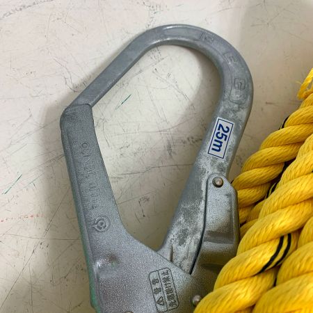  ツヨロン 　ツヨロン　親綱　25M　ロープ イエロー