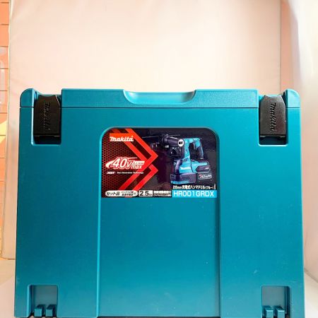  MAKITA マキタ 28mm 充電式ハンマドリル　40V　【未使用品】 HR001GRDX ブルー 充電器・充電池2個・ケース付