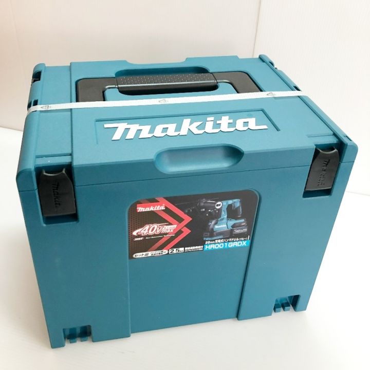 MAKITA マキタ 28mm 充電式ハンマドリル 40V 【未使用品】 HR001GRDX ブルー 充電 器・充電池2個・ケース付｜中古｜なんでもリサイクルビッグバン