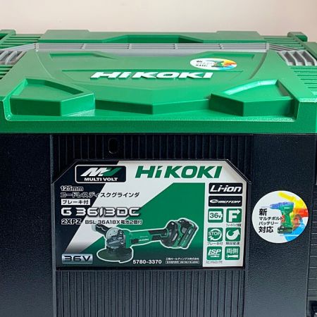  HiKOKI ハイコーキ 125ｍｍ　コードレス　ディスクグラインダー　ブレーキ付　2023.3製 G3613DC(2XPZ)
