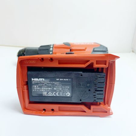  Hilti ヒルティ 充電式振動ドリルドライバー　本体のみ SF6H-A22 レッド