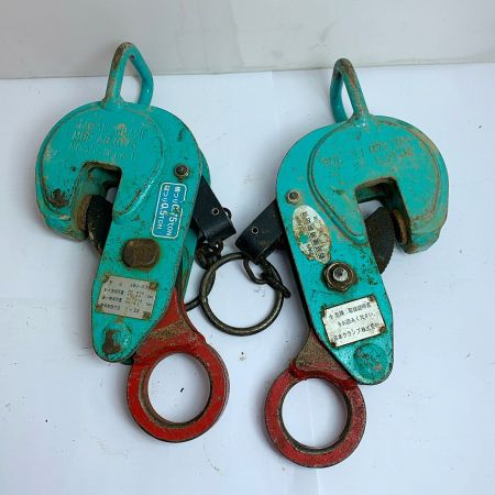 日本クランプ 横吊り 縦吊り兼用型クランプ ヨコ0.75t タテ0.5t 2個まとめ  ABJ-0.75