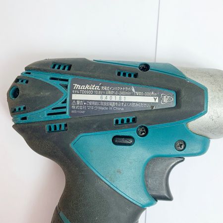  MAKITA マキタ 10.8V　充電式インパクトドライバ　リチウムイオンバッテリ2個、充電器付 TD090DWX ブルー