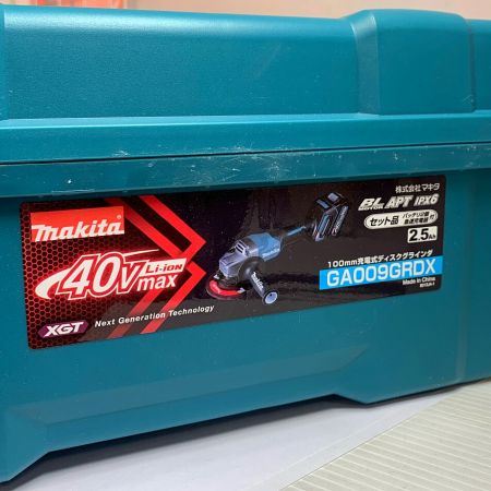  MAKITA マキタ 100ｍｍ　充電式ディスクグラインダー　40V GA009GRDX ブルー