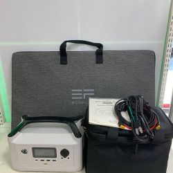 ДД ECOFLOW ポータブル電源　ケース、ソーラーパネル（EFSOLAR160W)付属 RIVER Plus ホワイト Aランク
