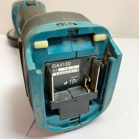  MAKITA マキタ 100ｍｍ　充電式ディスクグラインダー　本体のみ　2018年製 GA412D ブルー