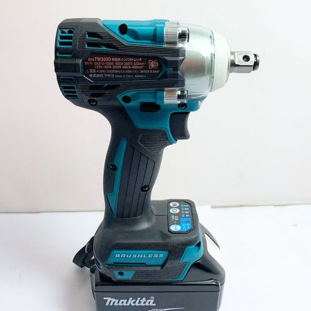  MAKITA マキタ 充電式インパクトレンチ　バッテリー2個、充電器、ケース付 TW300DRGX ブルー