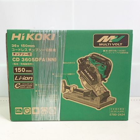  HiKOKI ハイコーキ コードレスチップソー切断機　未使用品　2024年製 CD3605DFA