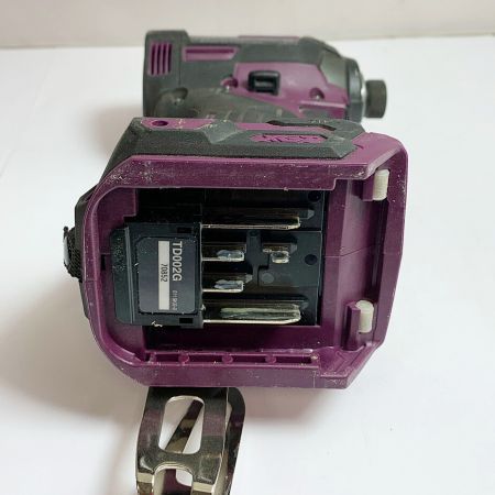  MAKITA マキタ 40V充電式インパクトドライバ　充電器・充電池2個・ケース付 バッテリー充電回数1回/2回 TD002GEDX パープル