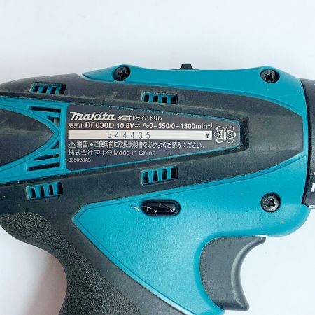  MAKITA マキタ 充電式ドライバドリル　10.8V　充電器、バッテリー1個、ケース付 DF030D
