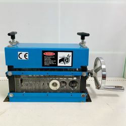 ♭♭ 毎日商会 卓上式 剥線機 一部錆あり MN-168Ⅱ ブルー Bランク