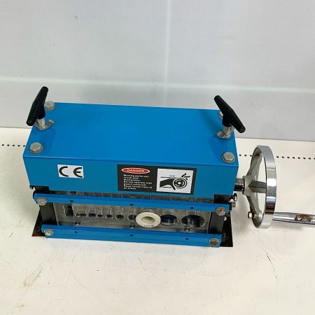  毎日商会 卓上式 剥線機 一部錆あり MN-168Ⅱ ブルー