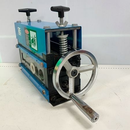  毎日商会 卓上式 剥線機 一部錆あり MN-168Ⅱ ブルー