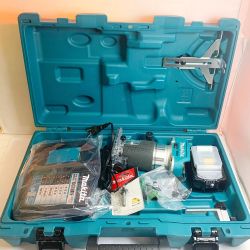 ♭♭ MAKITA マキタ 18Ｖ充電式トリマ　充電器・充電池1個（6.0ＡＨ）・ケース付 RT50DRG ブルー Aランク