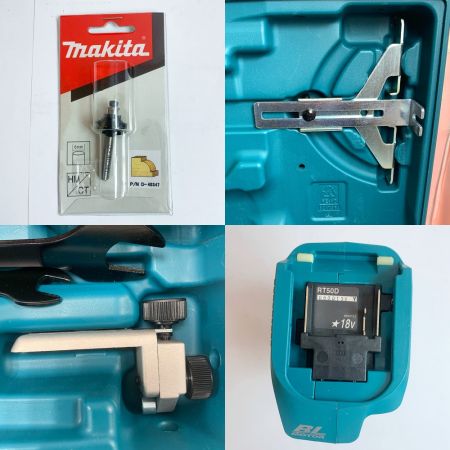  MAKITA マキタ 18Ｖ充電式トリマ　充電器・充電池1個（6.0ＡＨ）・ケース付 RT50DRG ブルー