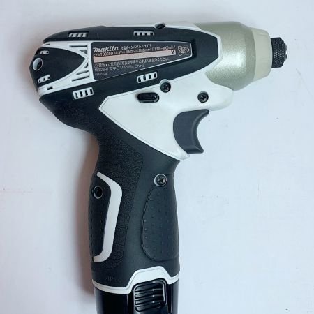  MAKITA マキタ 充電式インパクトドライバ　10.8Ｖ　充電器・充電池2個・ケース付 TD090DWXW ホワイト