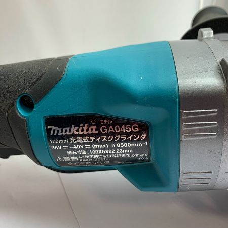  MAKITA マキタ 100ｍｍ　充電式ディスクグラインダー　本体のみ　2022年製 GA045G