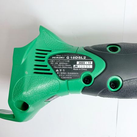  HiKOKI ハイコーキ 100ｍｍ　コードレスディスクグラインダー　本体のみ　2023.11製 G18DSL2 グリーン